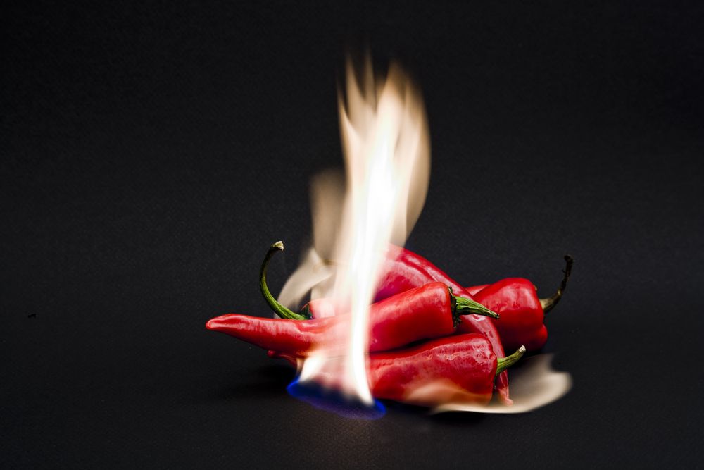 Red,Hot,Chili,Peppers,With,Fire