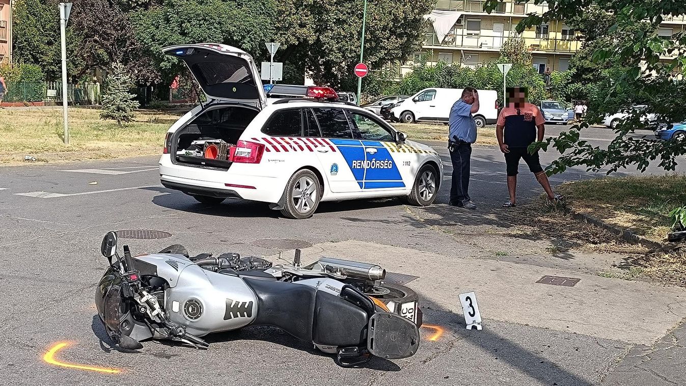 Motoros baleset a Kertvárosban