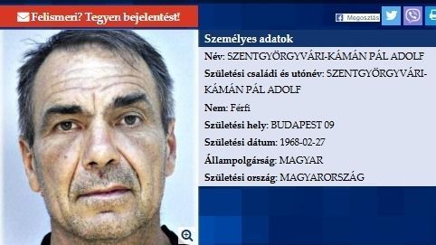 eltűnt férfi