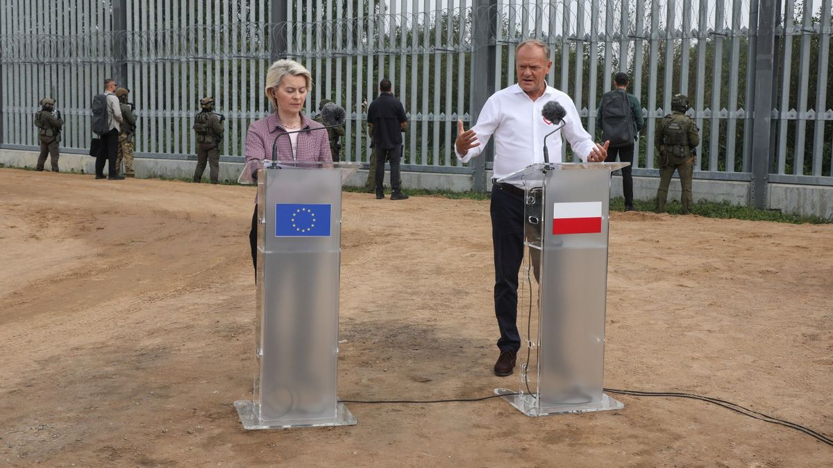 Támogatásáról biztosította Ursula von der Leyen a lengyel határkerítést