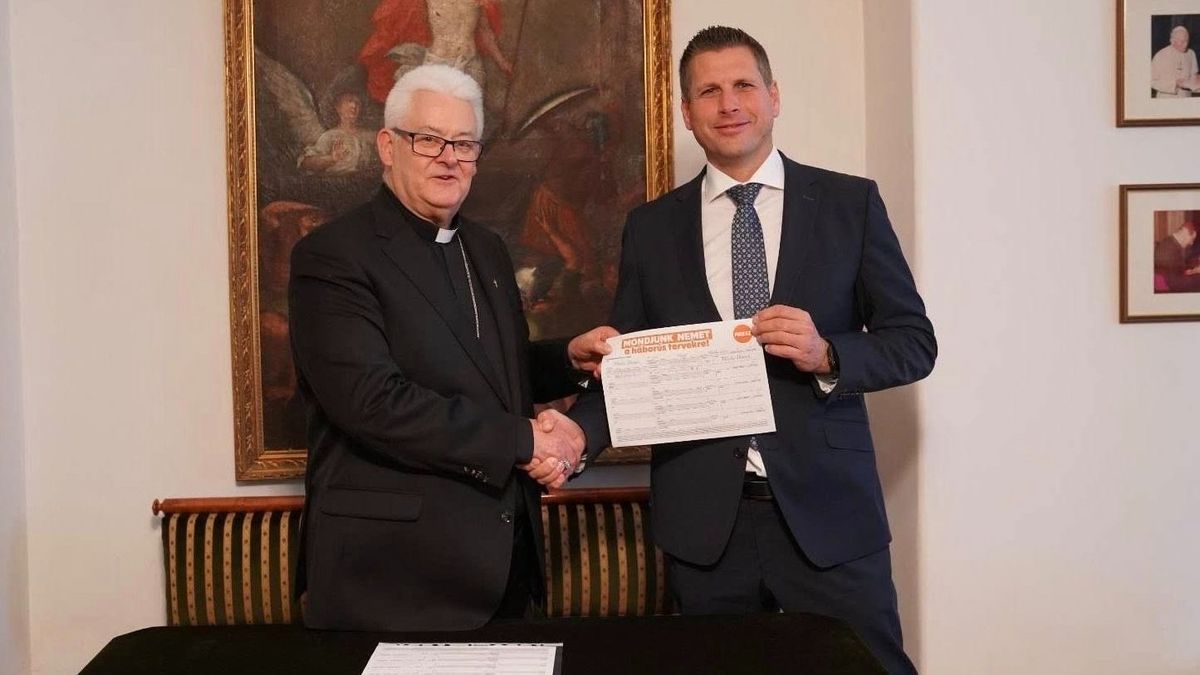 Spányi Antal megyéspüspök aláírásával is a béke mellett állt ki
