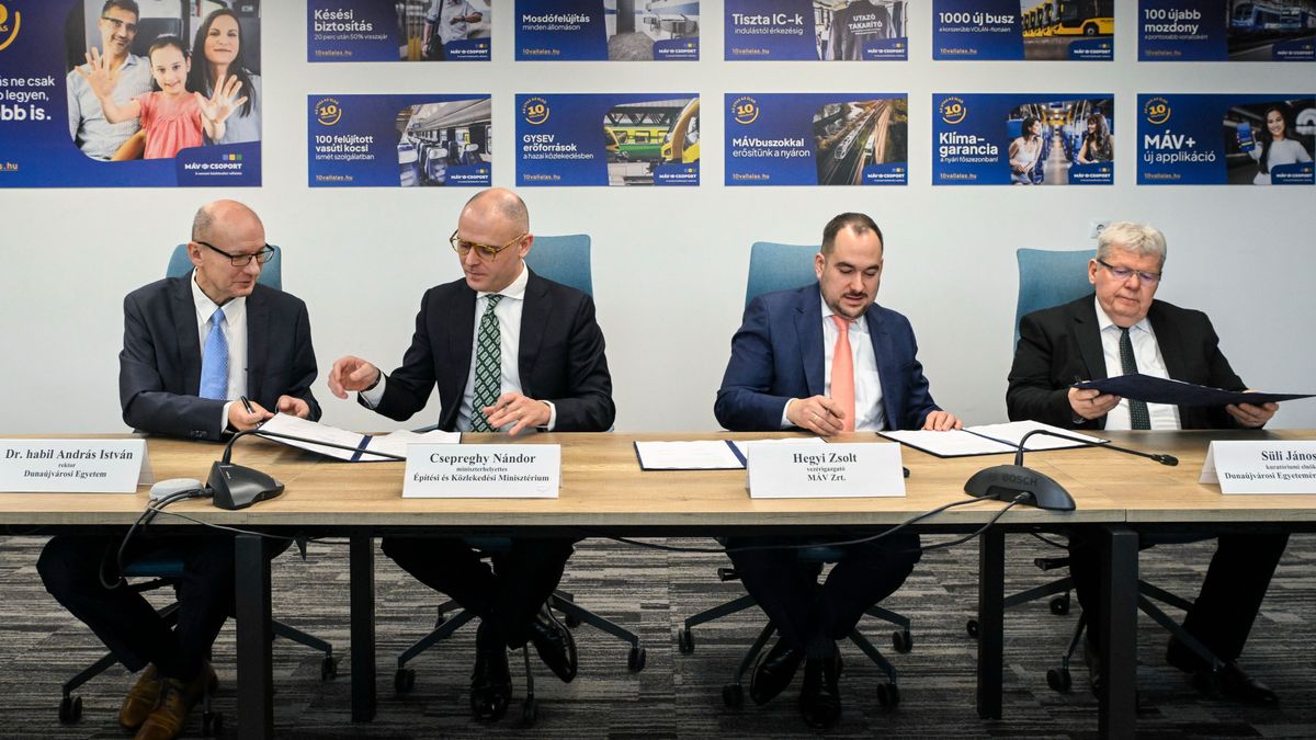 A Dunaújvárosi Egyetem megerősítette együttműködését a MÁV Zrt.-vel
