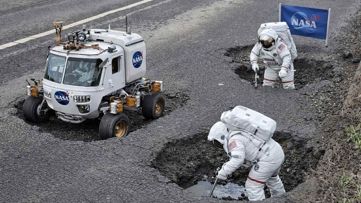 Szárnyalnak a dunaújvárosi mémek a kátyú témában