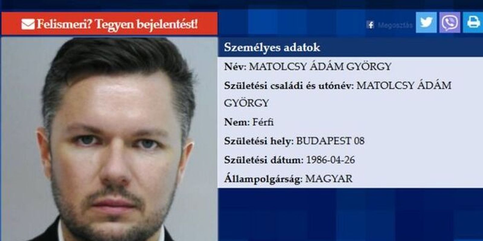 Matolcsy Ádám veszélyben lehet? Tasnádi Péter szerint bűnözői körök érdeklődtek utána